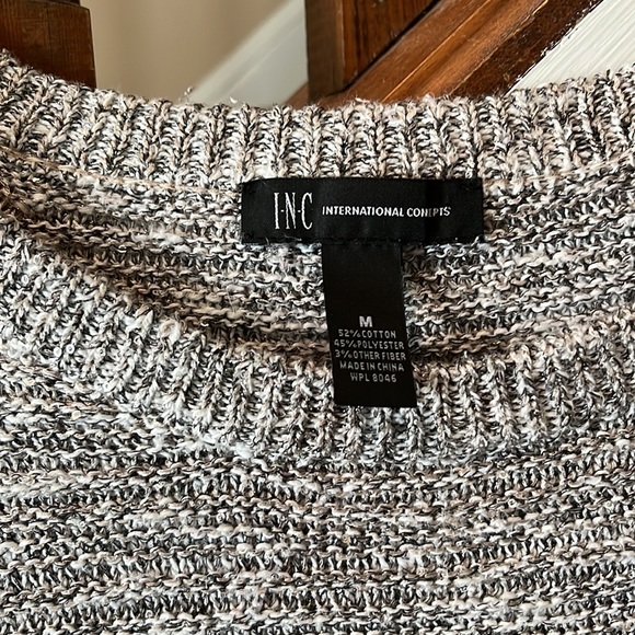 INC Glitter Sparkle Metallic Scoop Neck Sweater - Picture 3 of 8